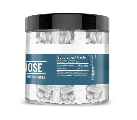 D-Mannose capsules derived from blueberries, cranberries and apples