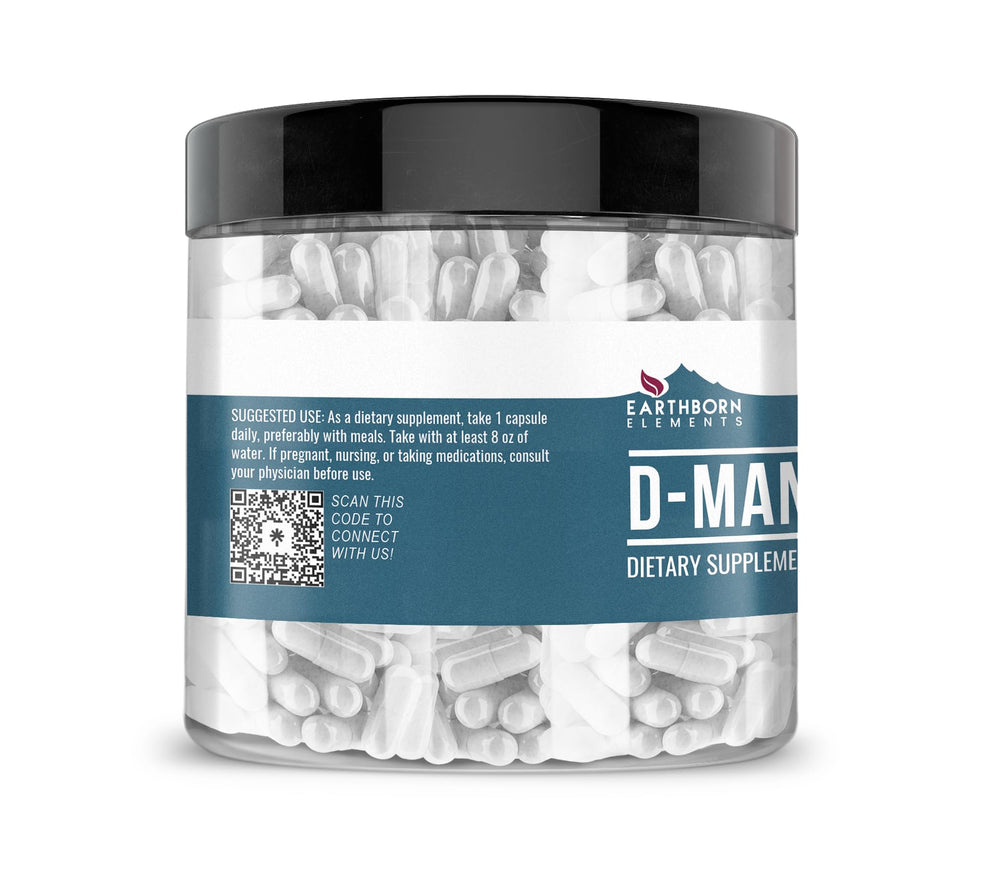 Pure and undiluted D-Mannose capsules with no additives