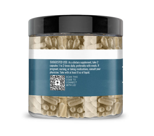 Devil's Claw capsules close-up showing pure and undiluted formula