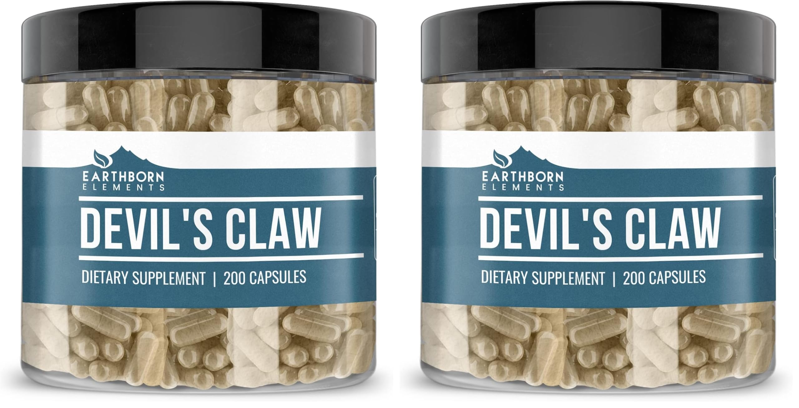 Earthborn Elements Devils Claw Extract 200 Capsules bottle front view (Pack of 2)