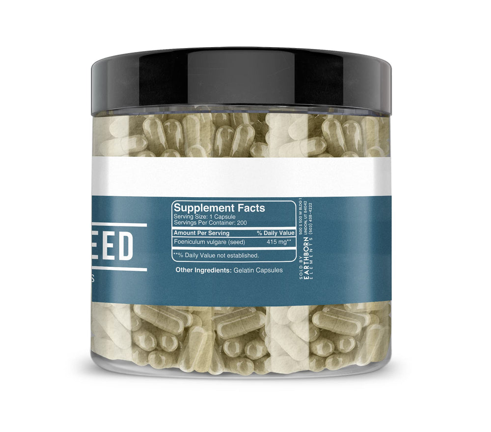 Product label detailing 200-day supply and USA encapsulation