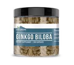 Earthborn Elements Ginkgo Biloba 200 Capsules bottle label