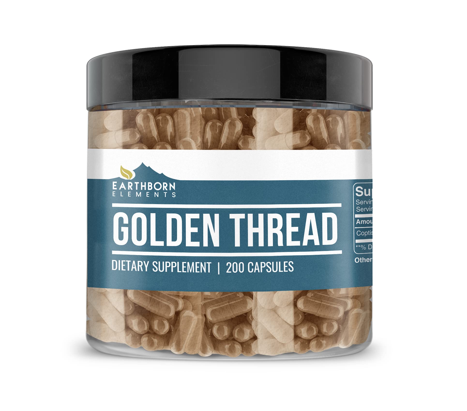 Earthborn Elements Golden Thread 200 capsules bottle