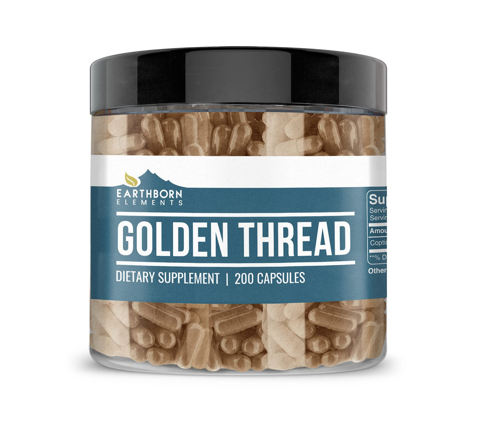 Earthborn Elements Golden Thread 200 capsules bottle
