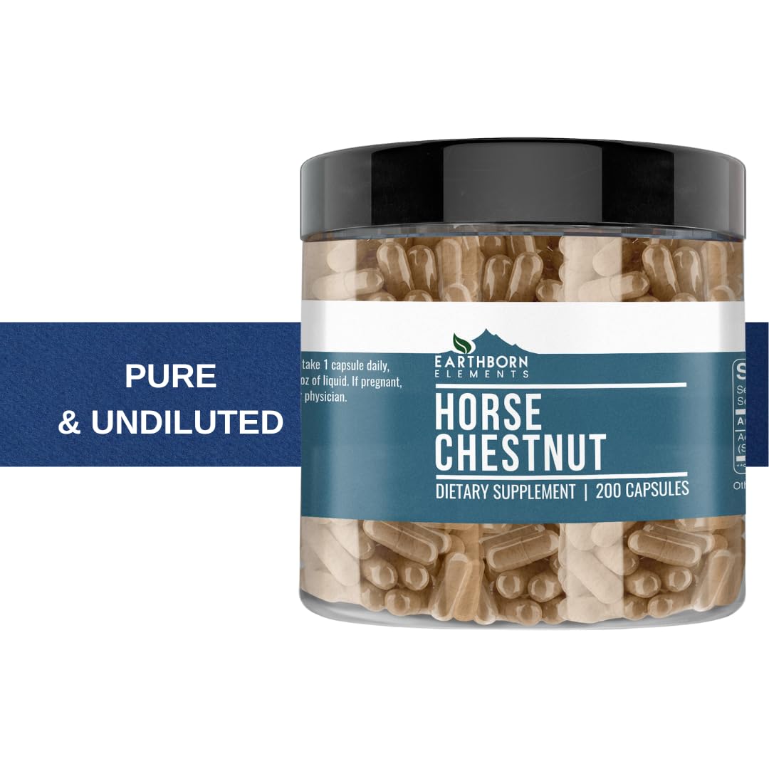 USA-encapsulated Horse Chestnut capsules label