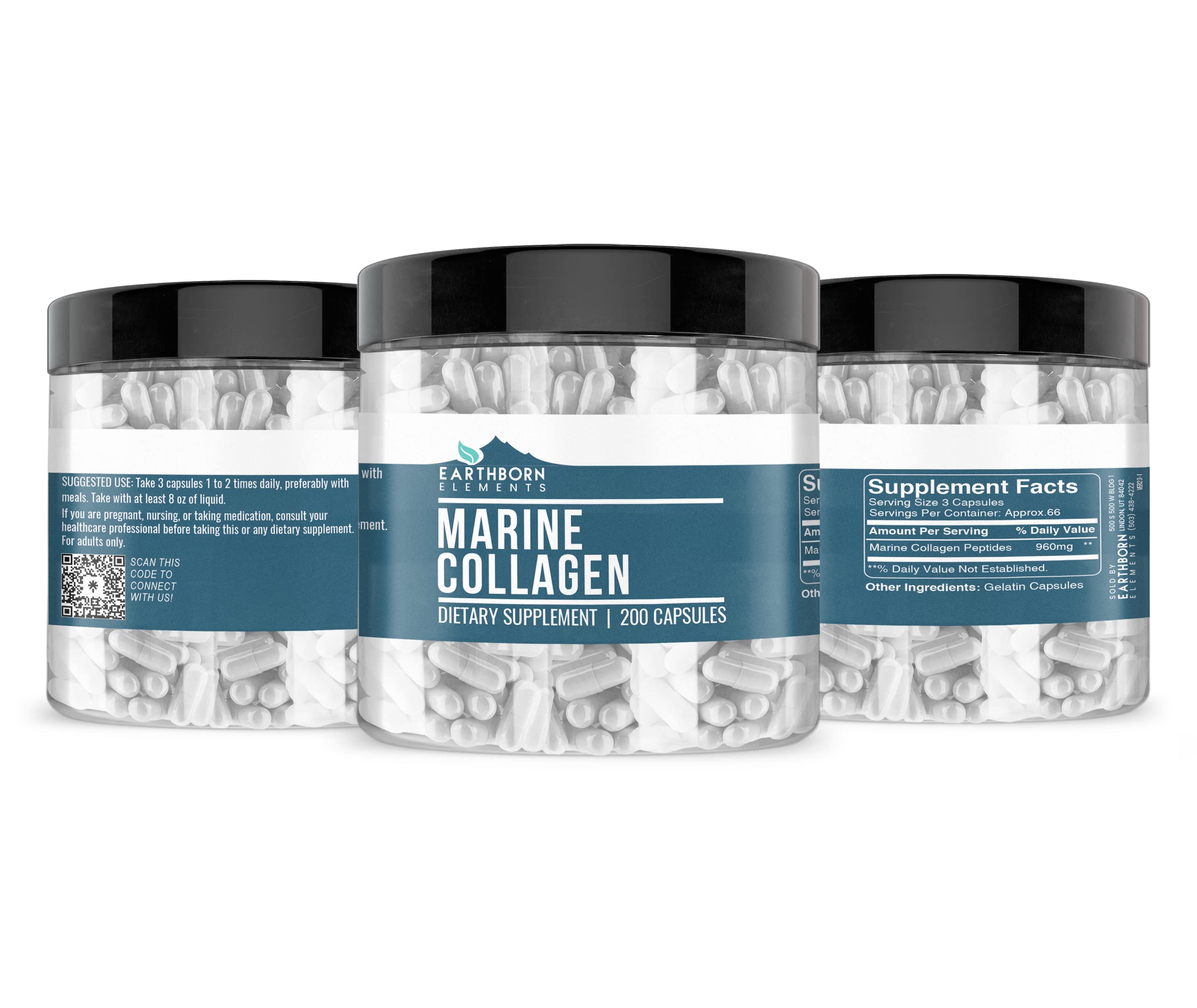 Hydrolyzed fish collagen 960 mg per serving