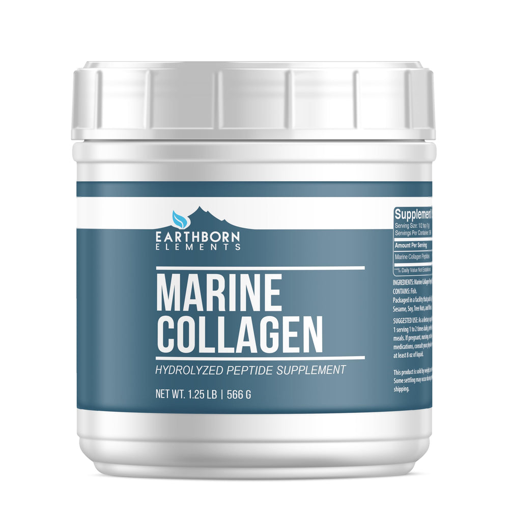 Earthborn Elements Hydrolyzed Marine Collagen Peptides Powder 1.25 lb