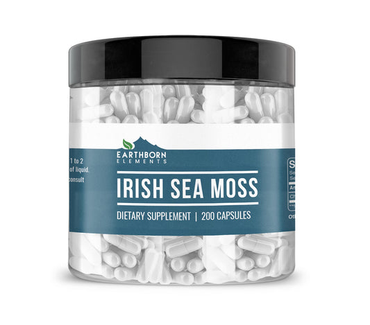 Earthborn Elements Irish Sea Moss 200 Capsules bottle