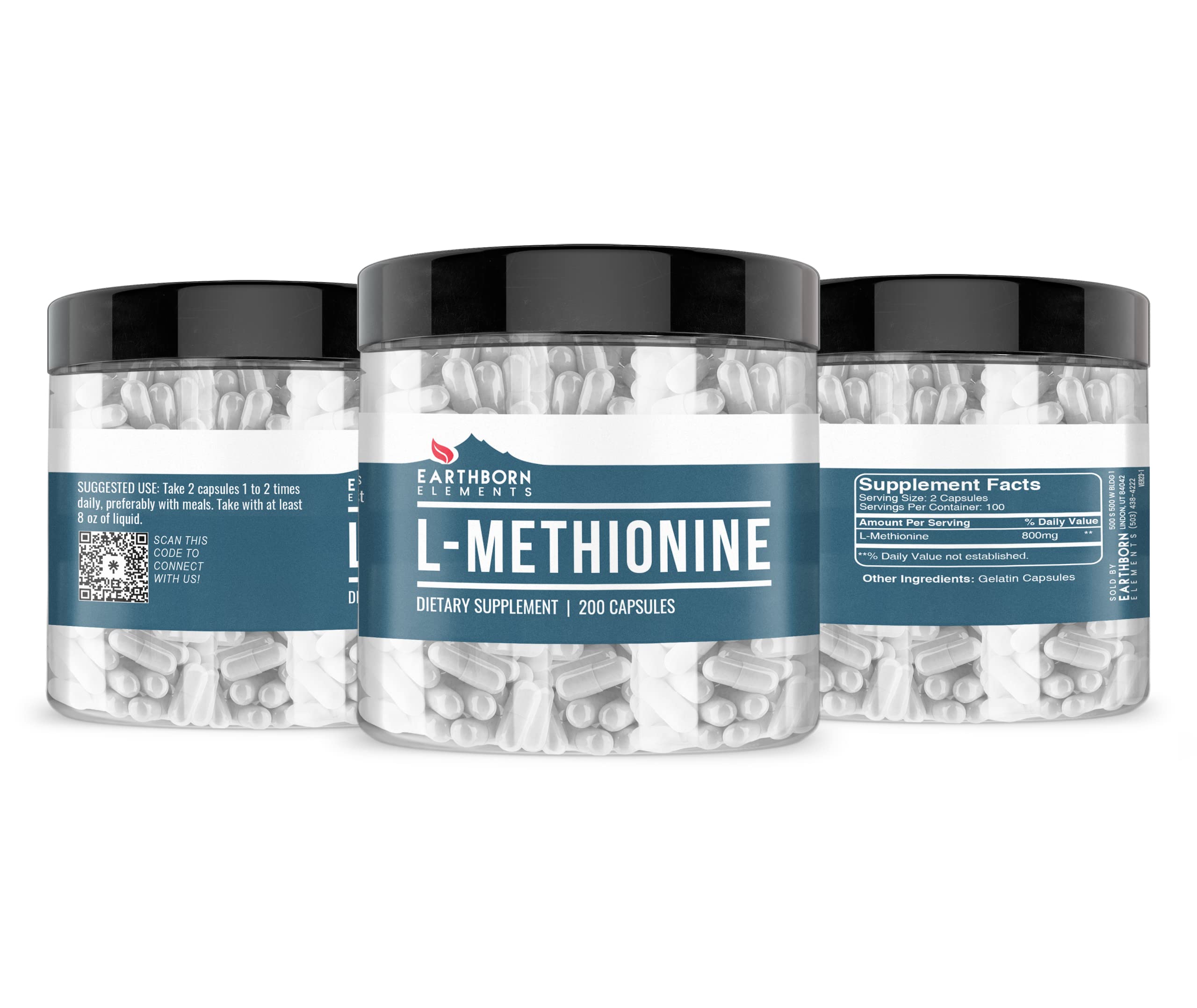 L-Methionine capsules encapsulated in the USA