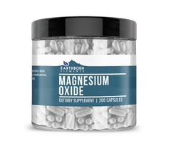 Earthborn Elements Magnesium Oxide 200 Capsules – front bottle view