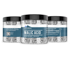 Close-up of Earthborn Elements Malic Acid label
