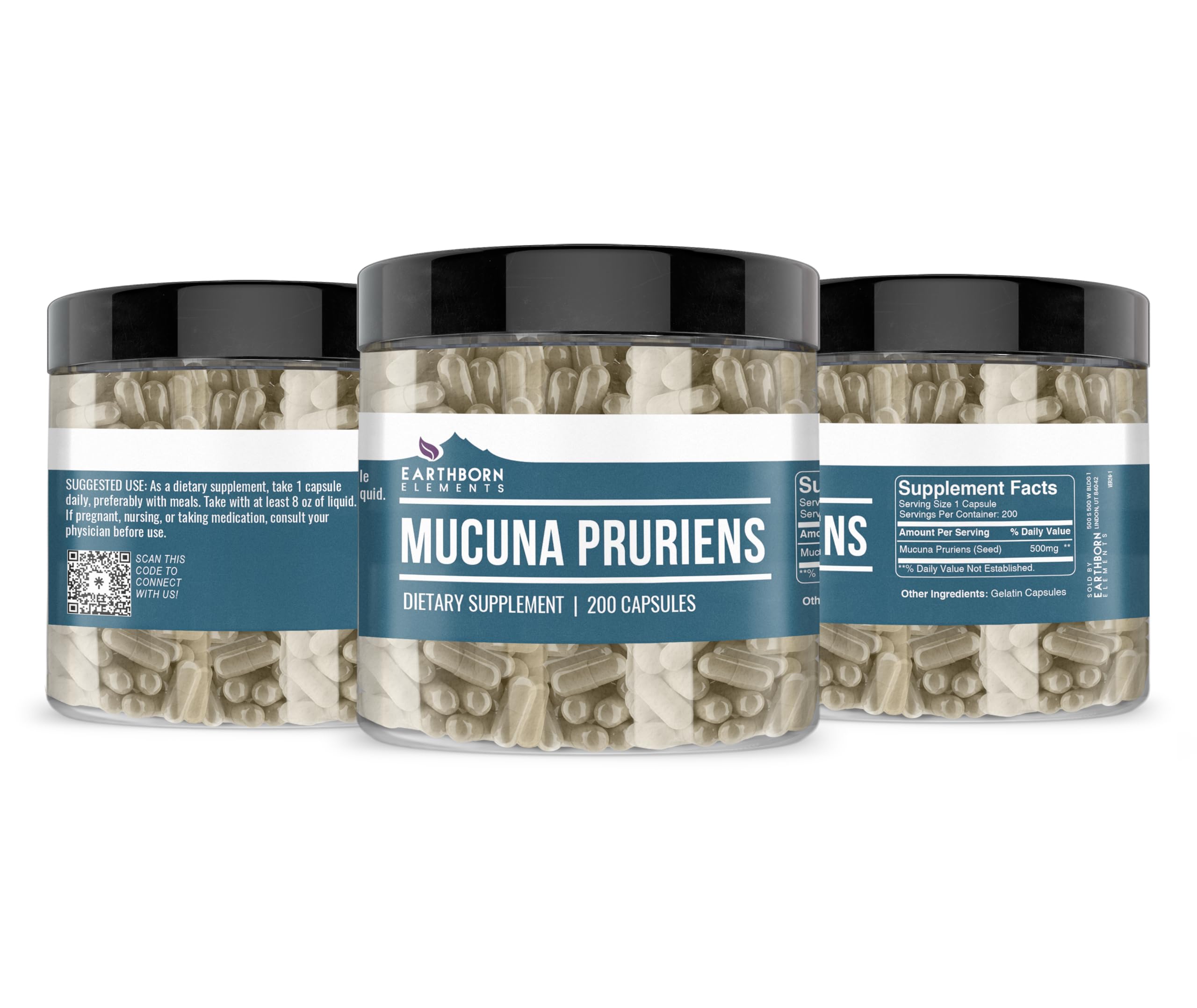 Ingredients of Earthborn Elements Mucuna Pruriens extract (no fillers)