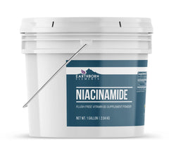 Niacinamide 1-gallon label close-up