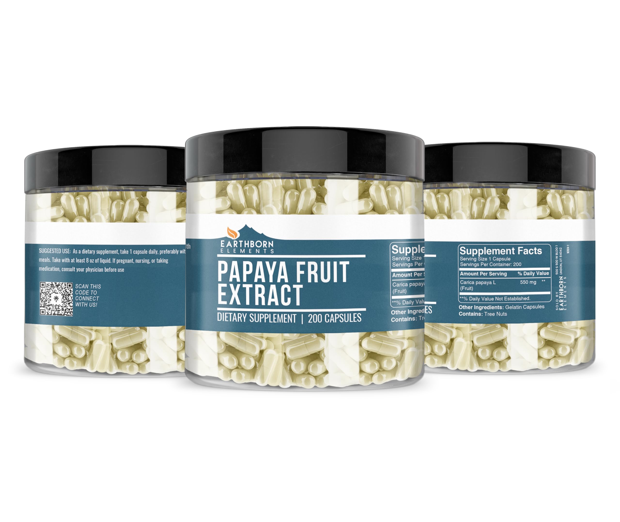 Earthborn Elements Papaya Fruit Extract bottle and label