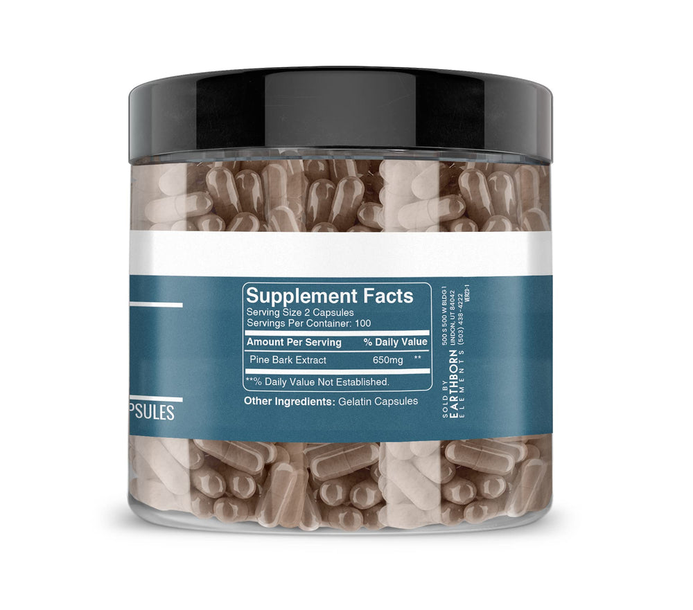 USA-encapsulated Pine Bark Extract packaging