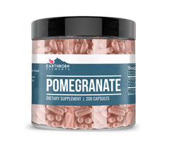 Earthborn Elements Pomegranate 200 Capsules bottle label