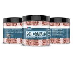 Close-up of Earthborn Elements Pomegranate capsules