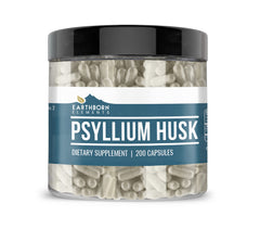 Earthborn Elements Psyllium Husk 200 Capsules bottle and label