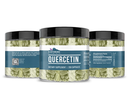 Close-up of Quercetin capsules