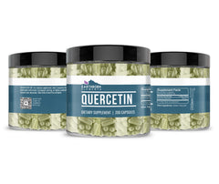 Close-up of Quercetin capsules