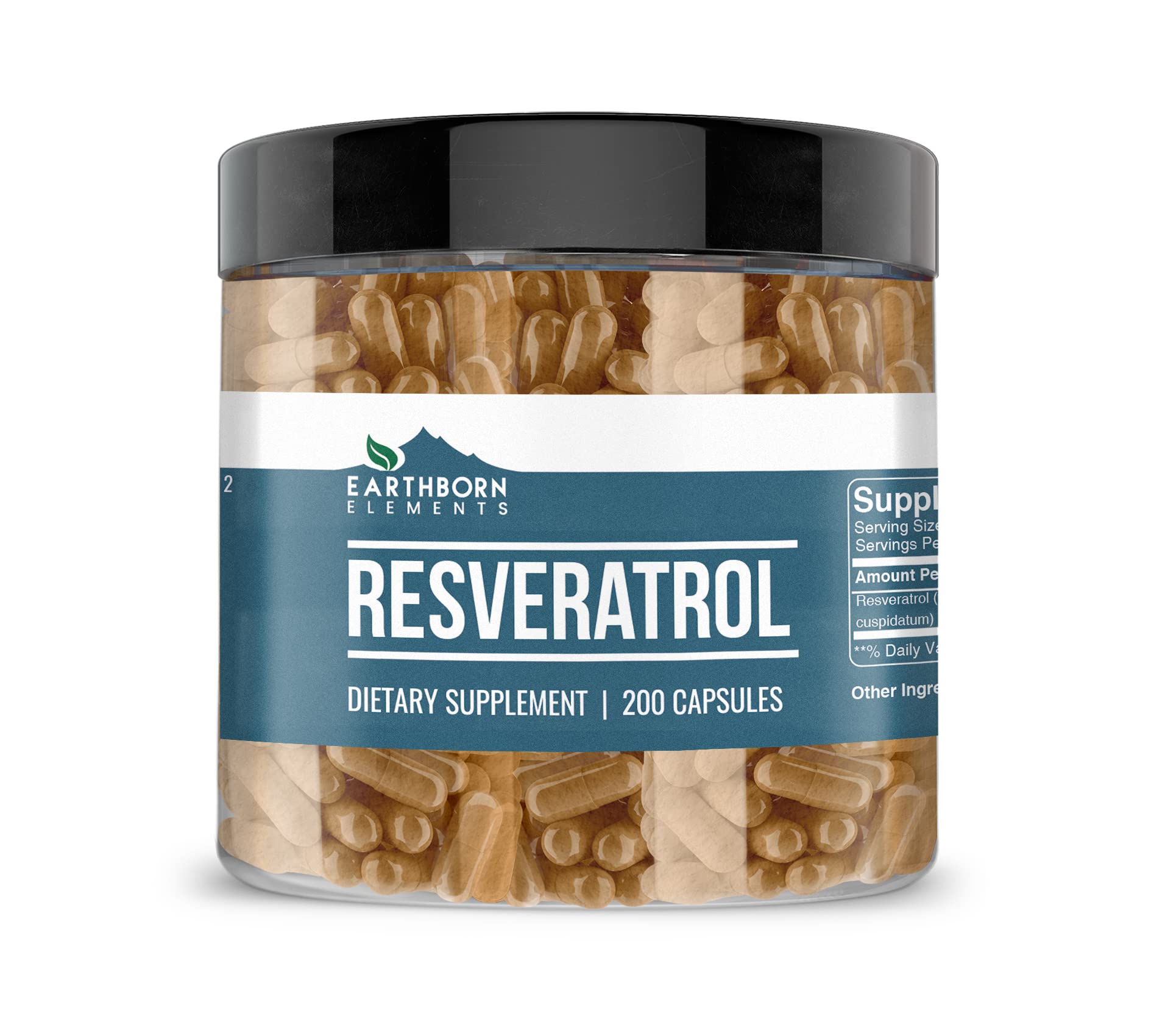 Earthborn Elements Resveratrol 200 capsules bottle