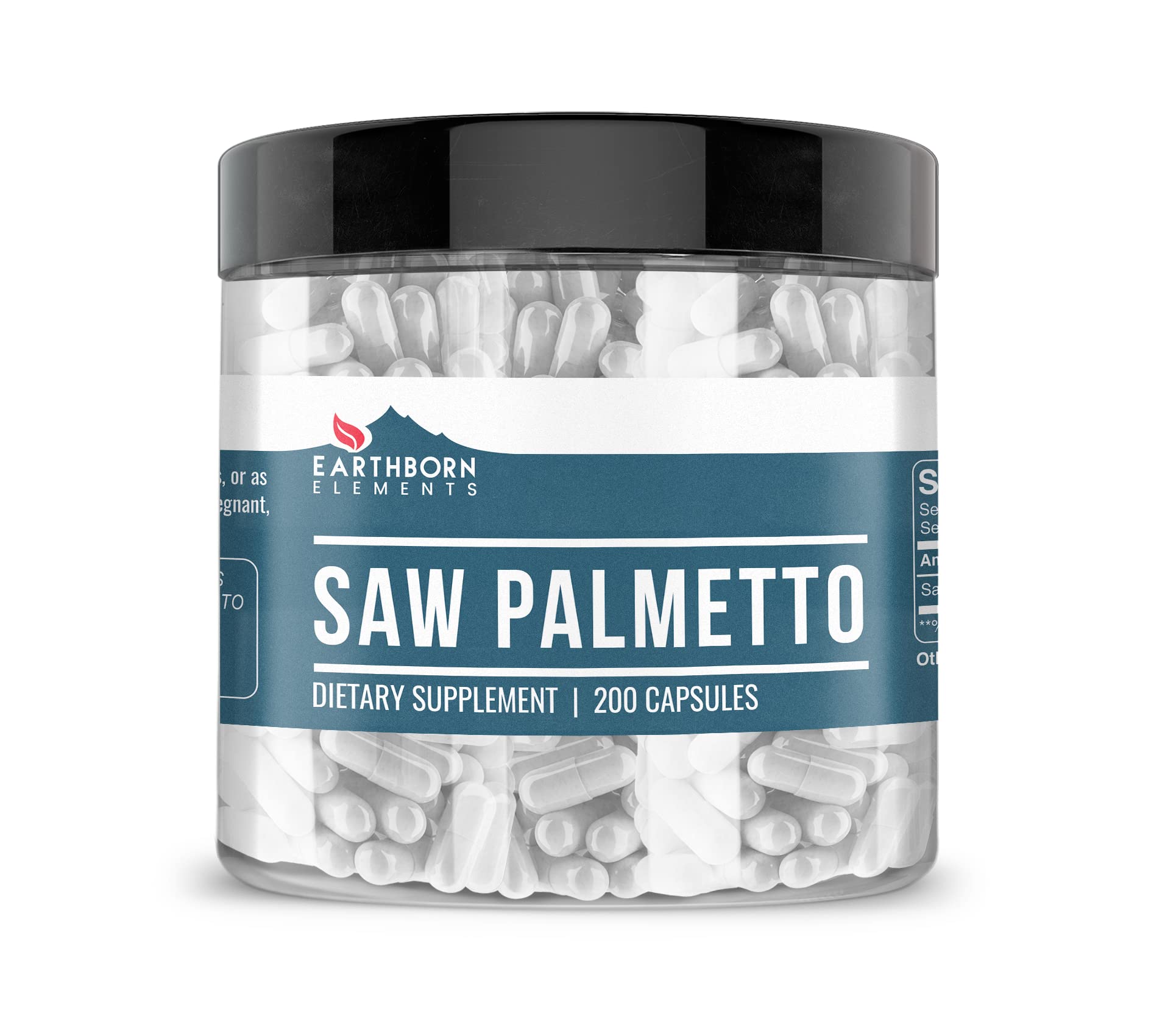Earthborn Elements Saw Palmetto 200 capsules bottle