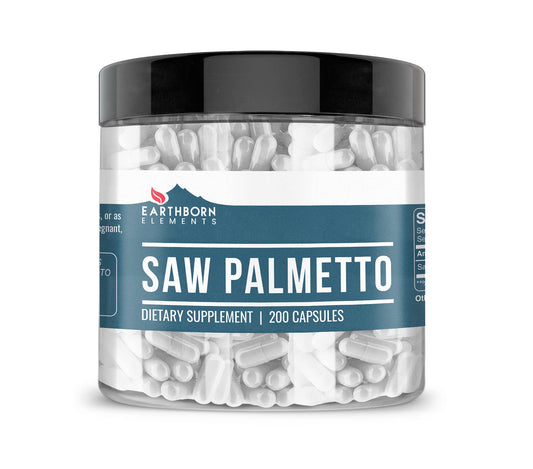Earthborn Elements Saw Palmetto 200 capsules bottle