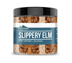 Earthborn Elements Slippery Elm 200 Capsules bottle front view