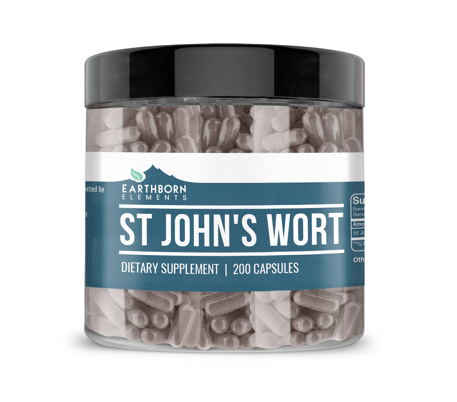 Earthborn Elements St. John’s Wort 200 capsules bottle - front view