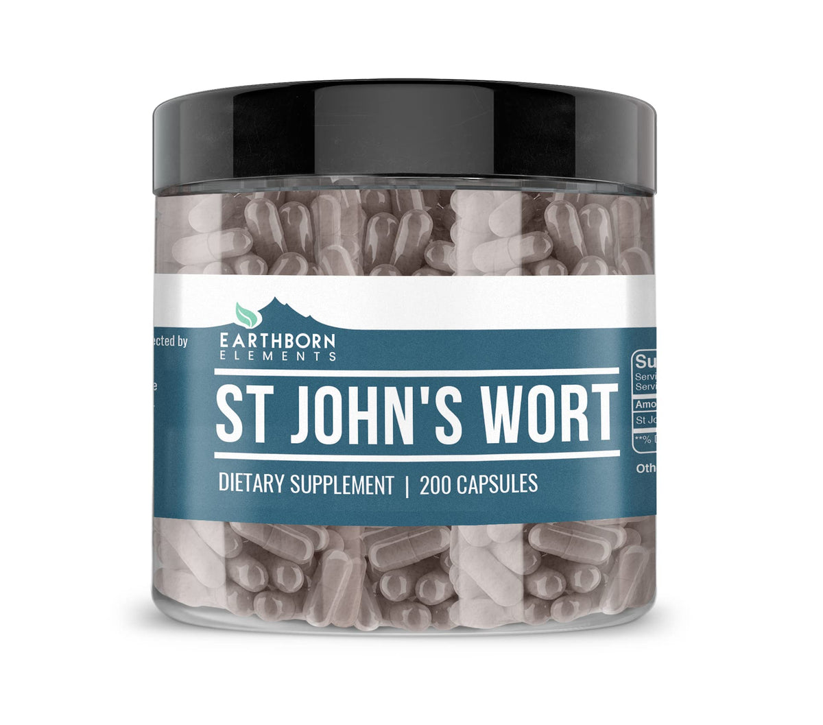 Earthborn Elements St. John’s Wort 200 capsules bottle - front view