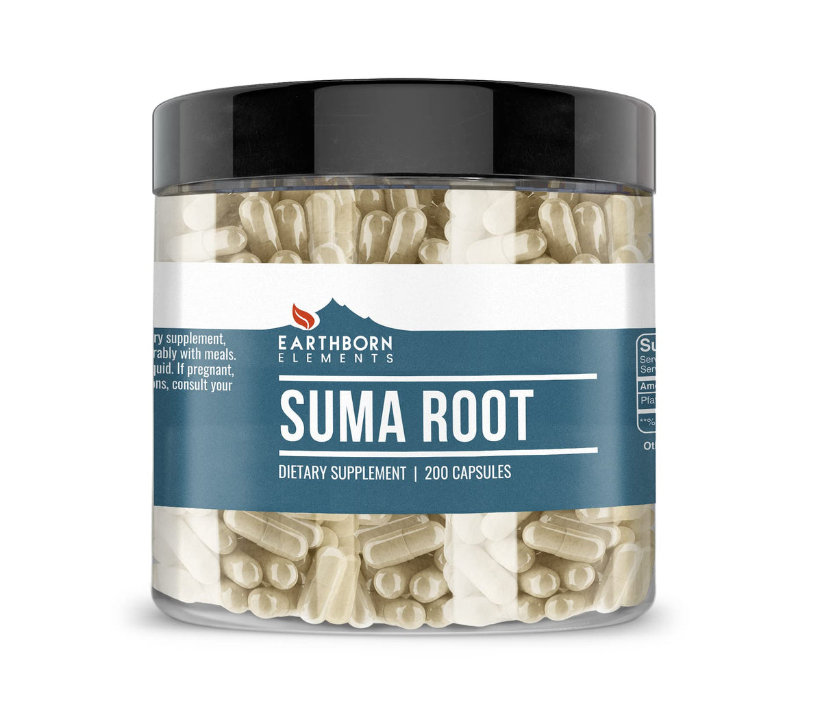 Earthborn Elements Suma Root capsules bottle