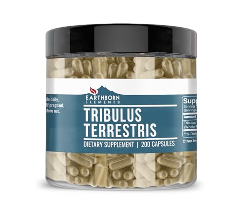 Earthborn Elements Tribulus Terrestris bottle with 200 capsules