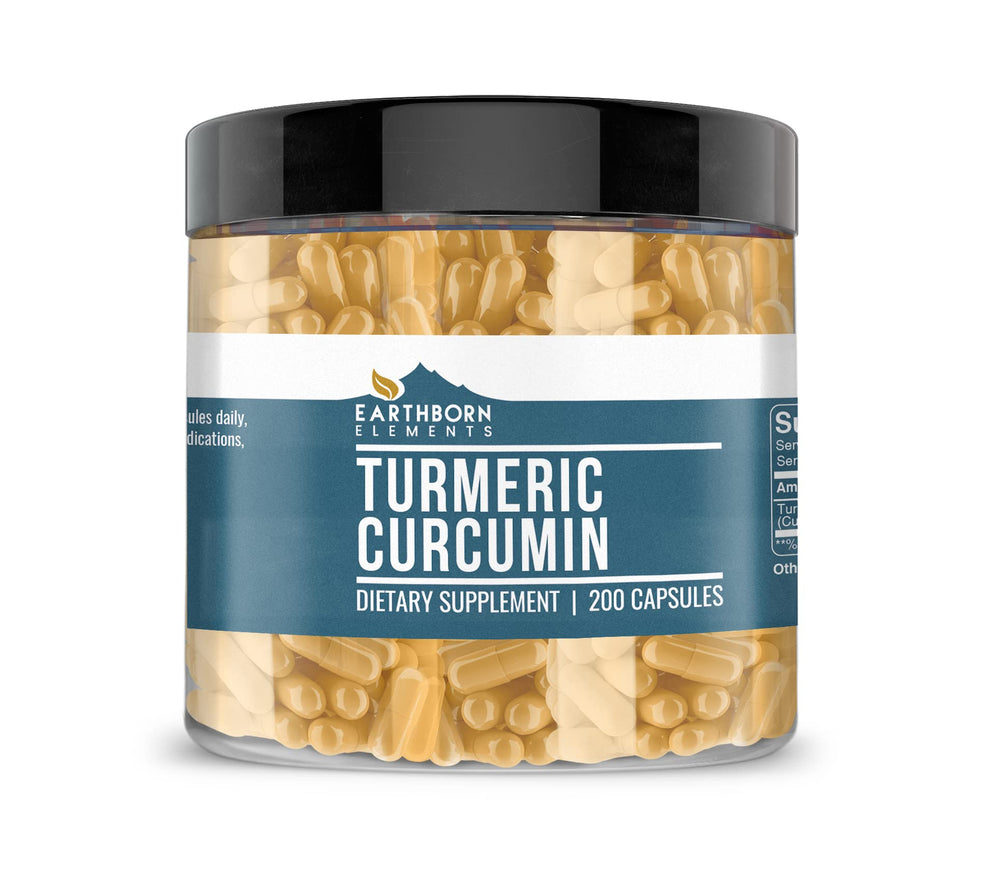 Earthborn Elements Turmeric Curcumin 200 Capsules product photo