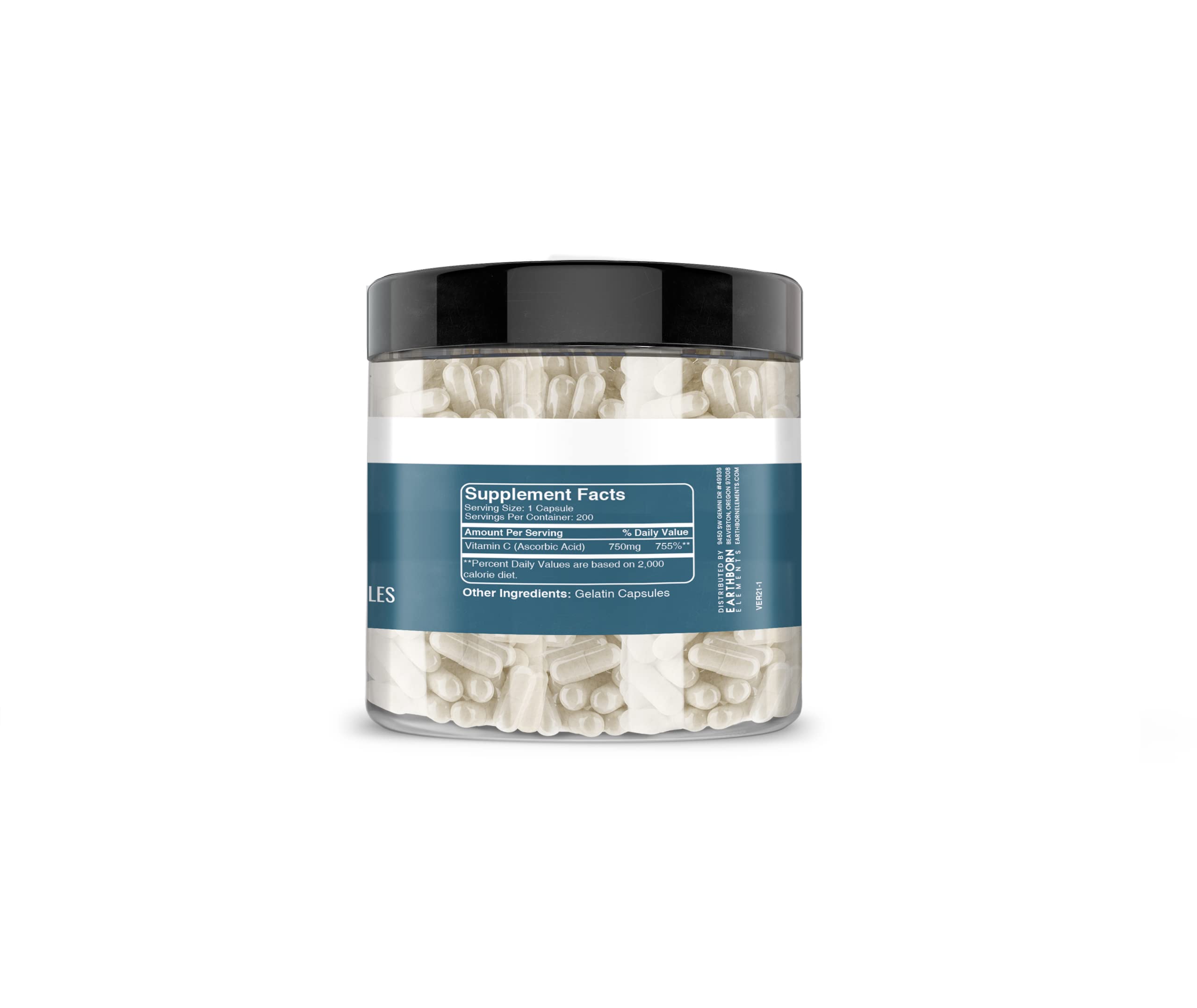 Earthborn Elements Vitamin C 200 capsules ingredients