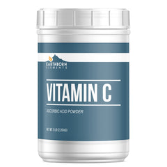 Earthborn Elements Vitamin C powder in a resealable 5 lb bucket