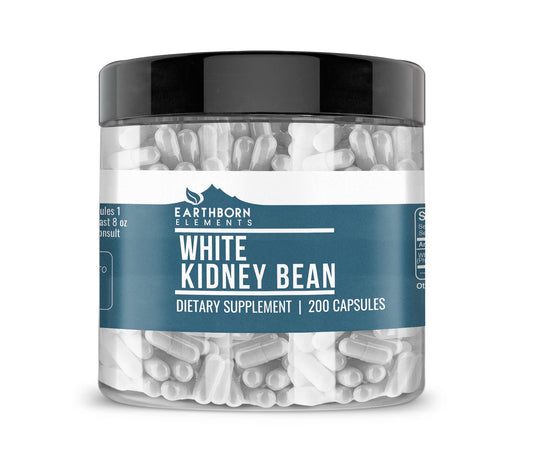 Bottle label for Earthborn Elements White Kidney Bean Extract