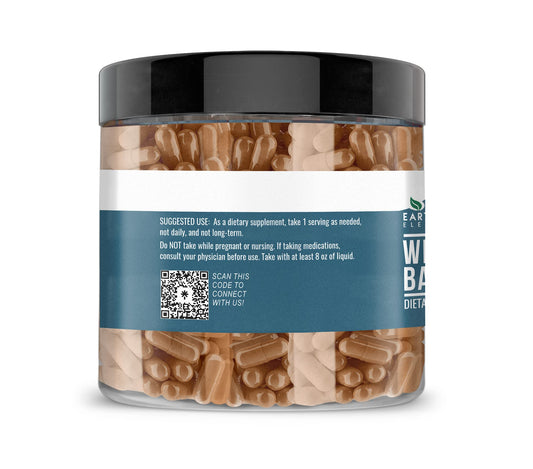 Close-up of Earthborn Elements Wild Cherry Bark 200-cap bottle