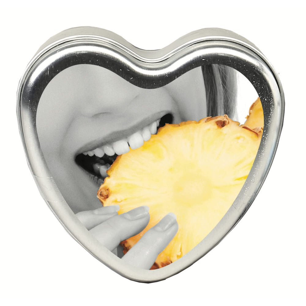 Earthly Body Pineapple Edible Massage Candle 4 oz product front view