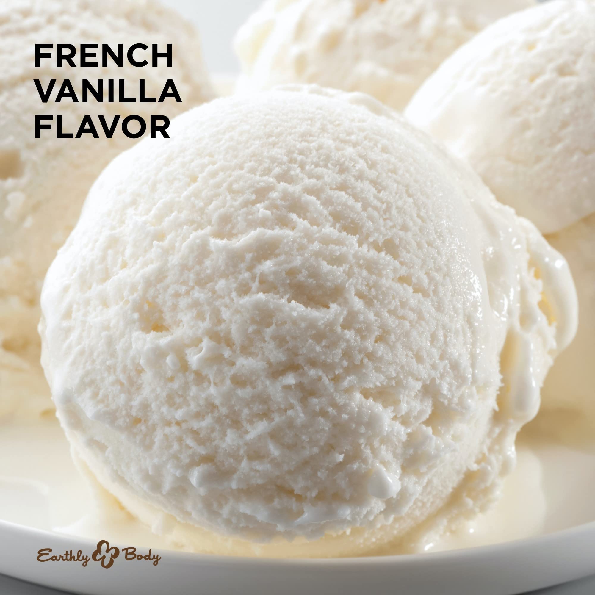 Earthly Body vanilla candle ingredients highlight all natural composition.