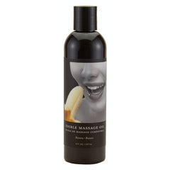 Earthly Body Edible Massage Oil Banana bottle 8 oz front view