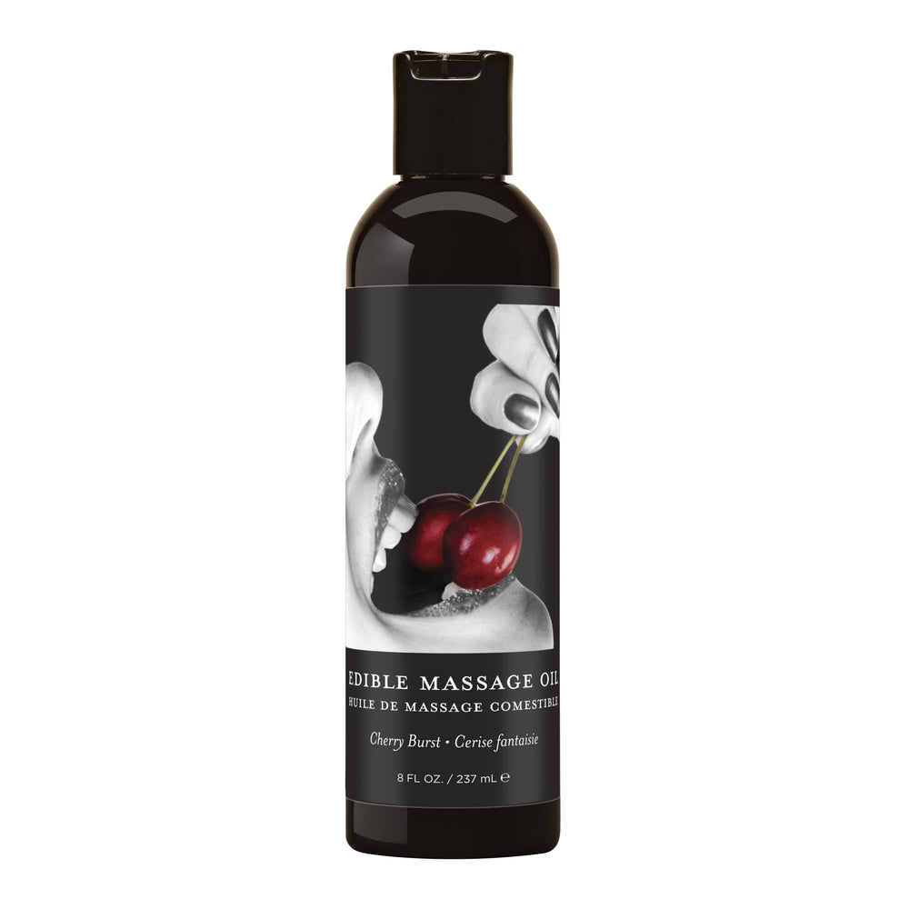 Earthly Body Edible Massage Oil Cherry bottle 8 oz