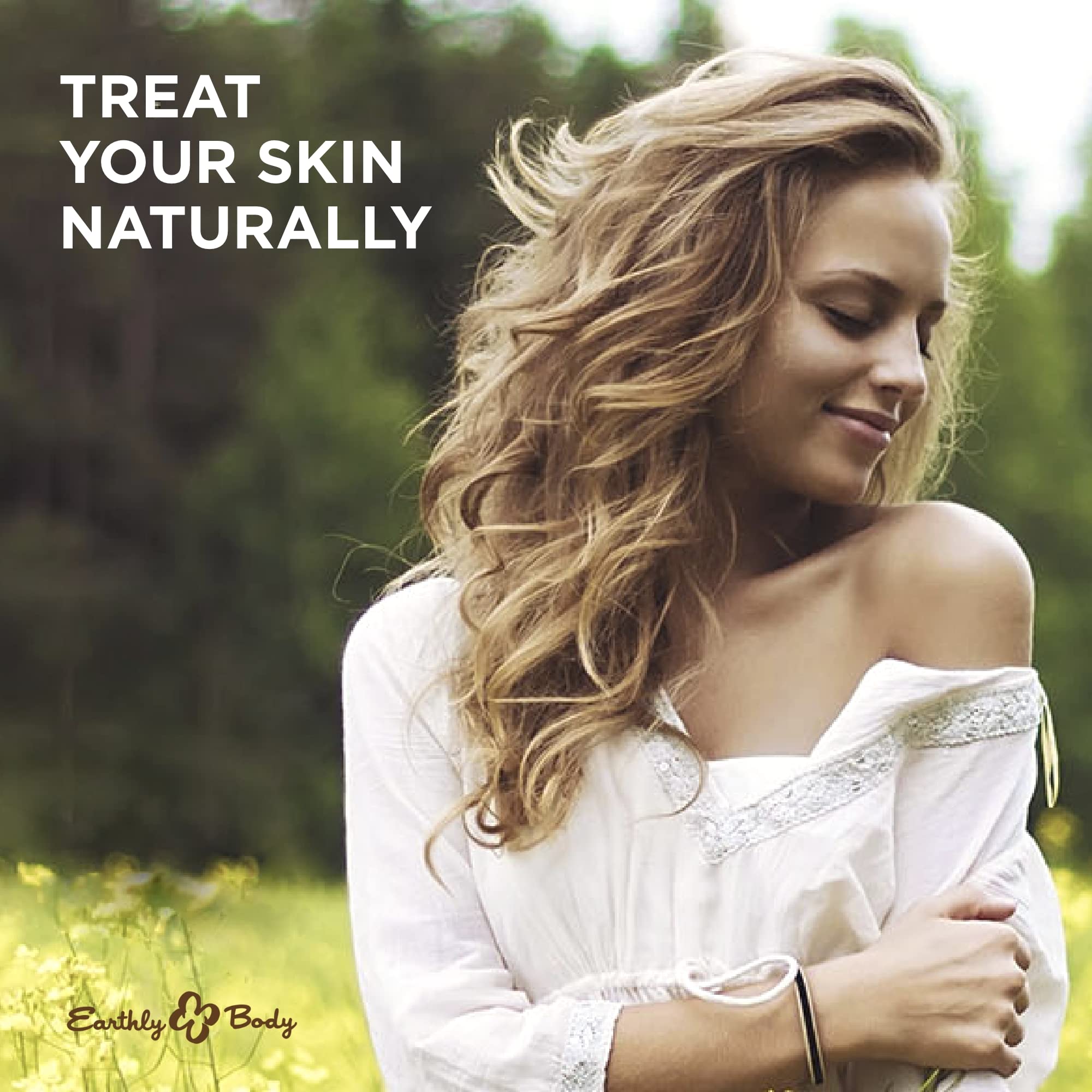 Ingredients list including apricot kernel oil, sweet almond oil, rosemary leaf oil