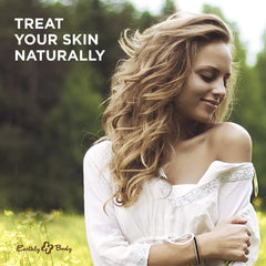 Ingredients list including apricot kernel oil, sweet almond oil, rosemary leaf oil