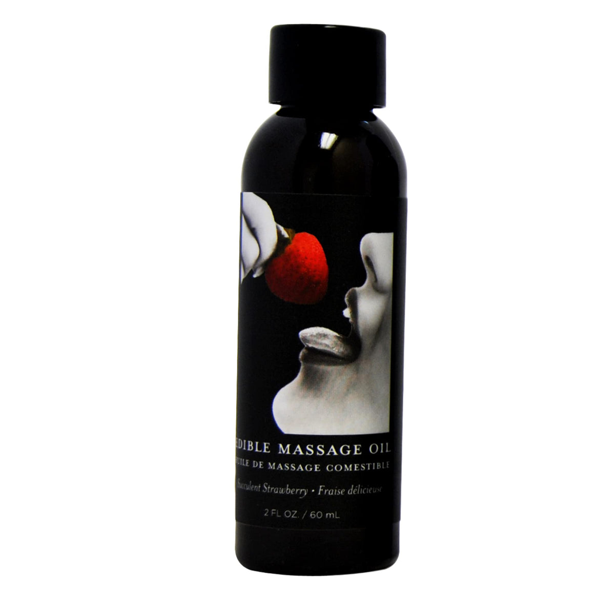 Earthly Body Edible Massage Oil Strawberry bottle - 2 fl oz