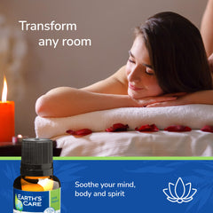 Earth's Care Tea Tree Oil in diffuser creating an earthy ambiance.