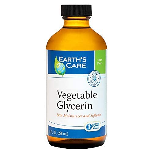 Earth's Care vegetable glycerin ingredients chart for reference.