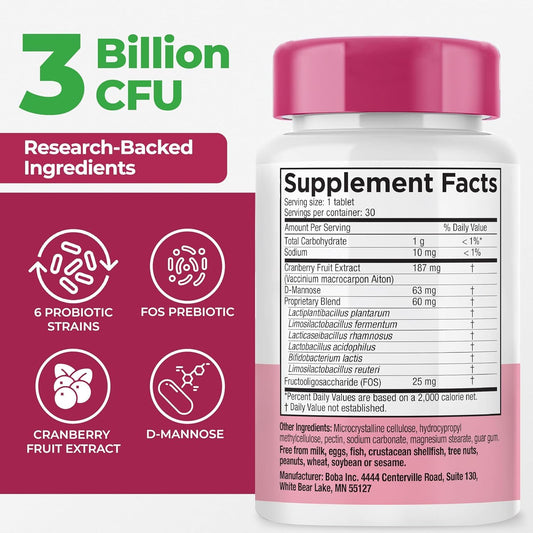 Close-up of probiotic capsules showing 3 Billion CFU