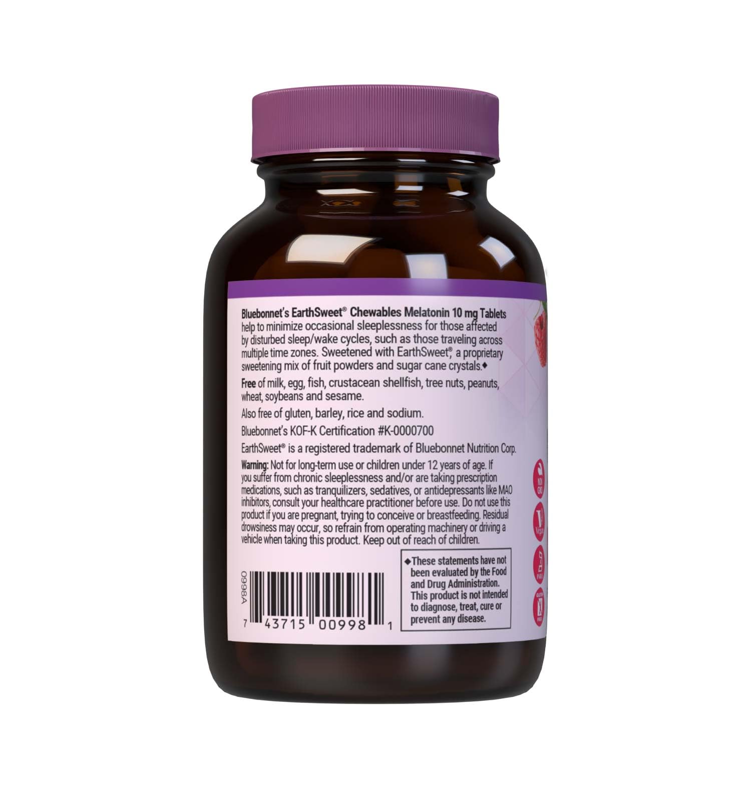 Fast-acting sleep support graphic for melatonin chewables