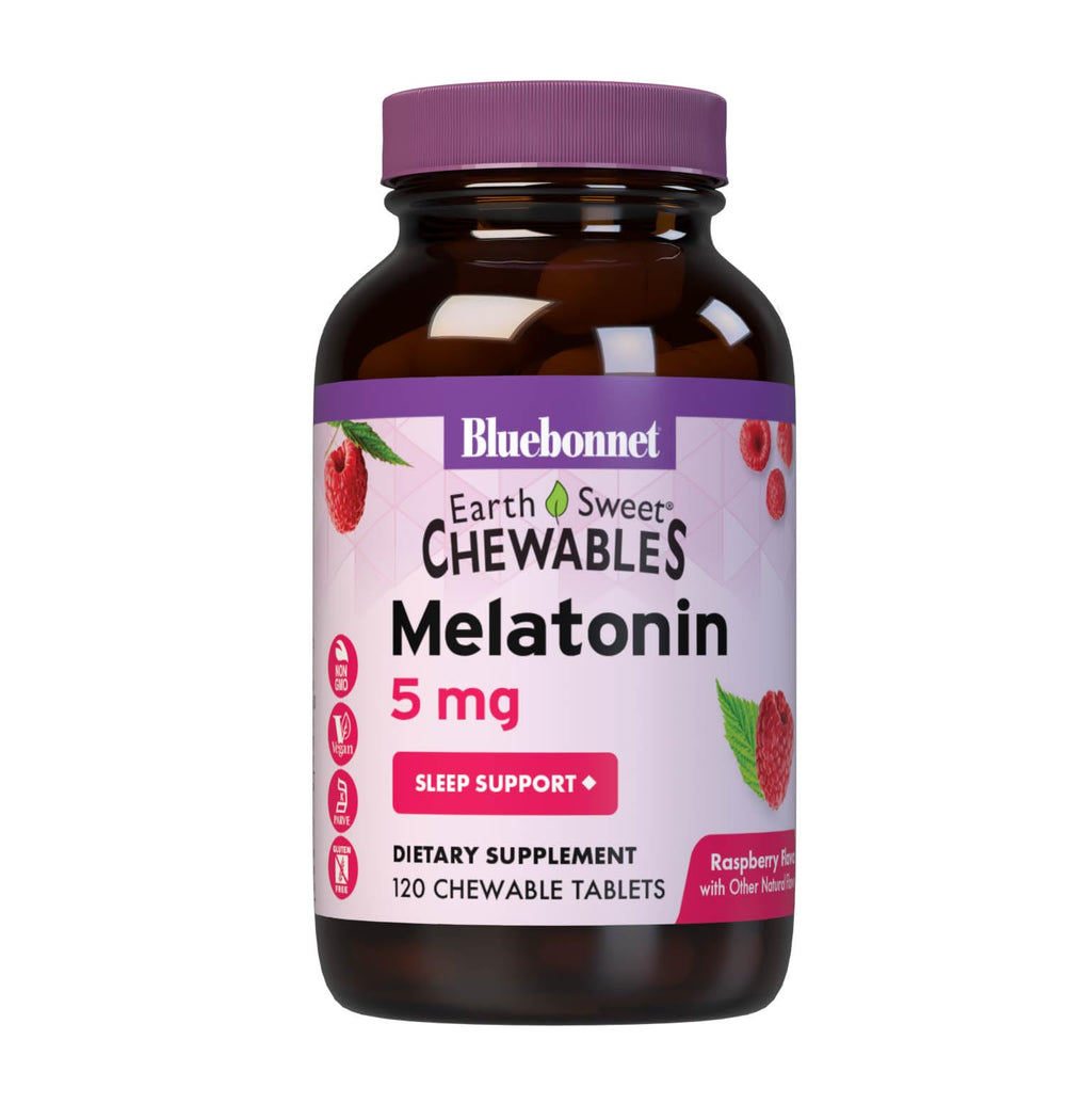 Bluebonnet EarthSweet Melatonin 5 mg raspberry chewable tablet