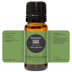 Herbal earthy aromatherapy scene with sage oil